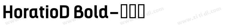HoratioD Bold字体转换